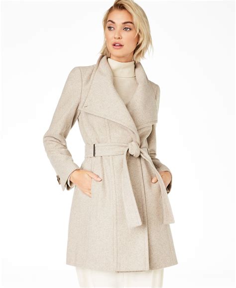 asymmetrical wool wrap coat